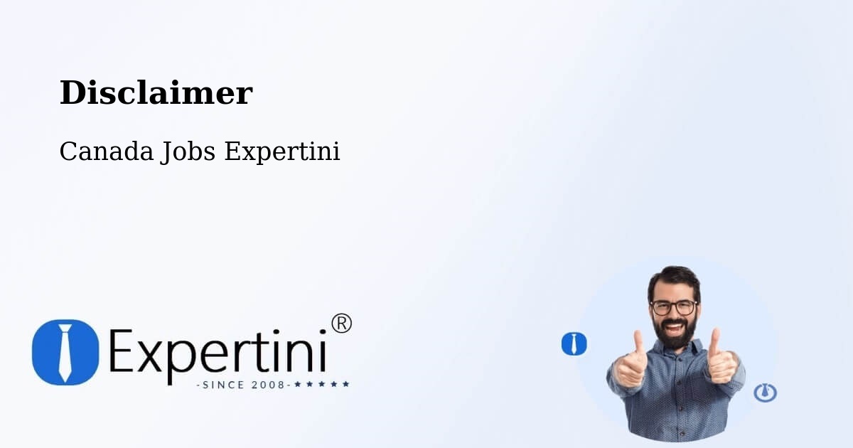 Disclaimer – East York - Canada Jobs Expertini
